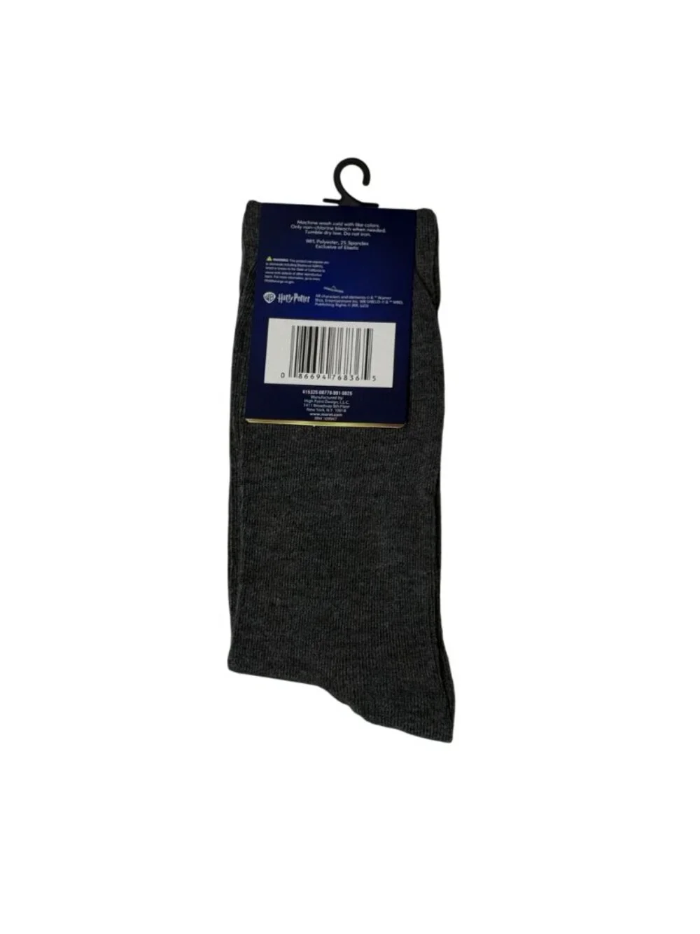 Harry Potter I Solemnly Swear Crew Socks Gray Marauders Map One Size NWT